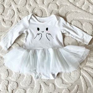 Cat & Jack ghost bodysuit twirl dress 0-3m